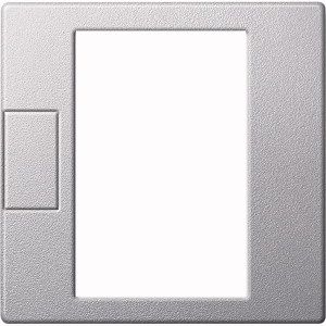 Merten MEG5775-0460 Zentralplatte für Universal Temperaturregler-Einsatz mit Touch-Display, System M, aluminium