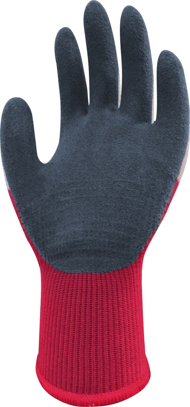 Wonder Grip® WG-355 Arbeitshandschuh Dual, Gr. L/9, passgenau, atmungsaktiv, präzises Handling, 1x Paar L/R, rot/weiß