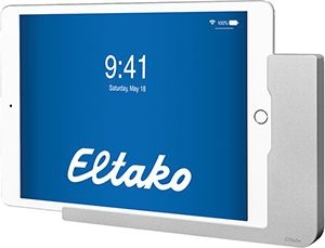 Eltako OnWall-al Universal-Wand-Dockingstation für alle Lightning-iPads, mit Ladefunktion, Alu natur