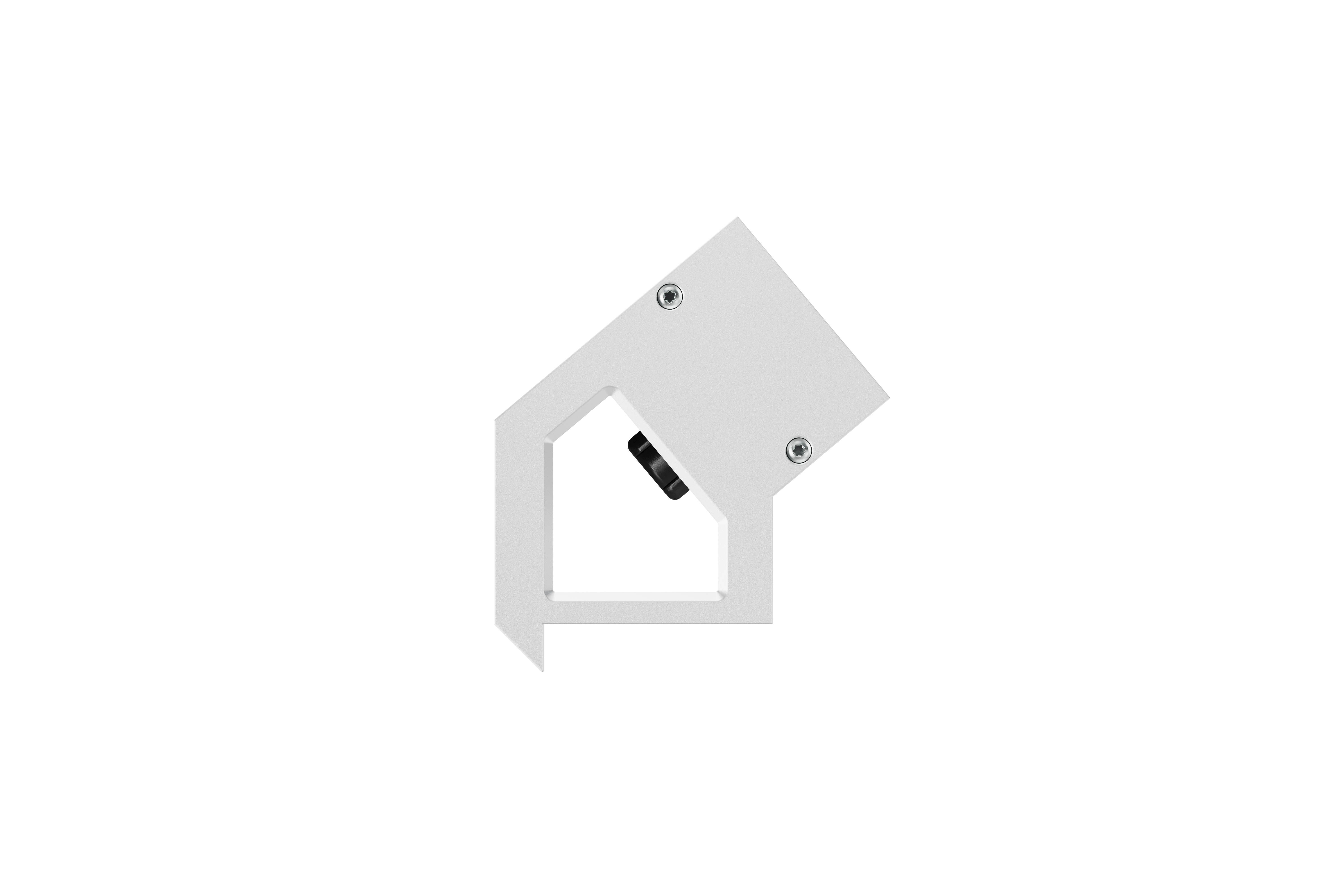 Bachmann BM0022042 Steckdosenleiste DESK2, 2x Schutzkontaktsteckdose, 1x USB C/C 45 W, 0,2 m GST18, inklusive Haltewinkel, aluminium/weiß