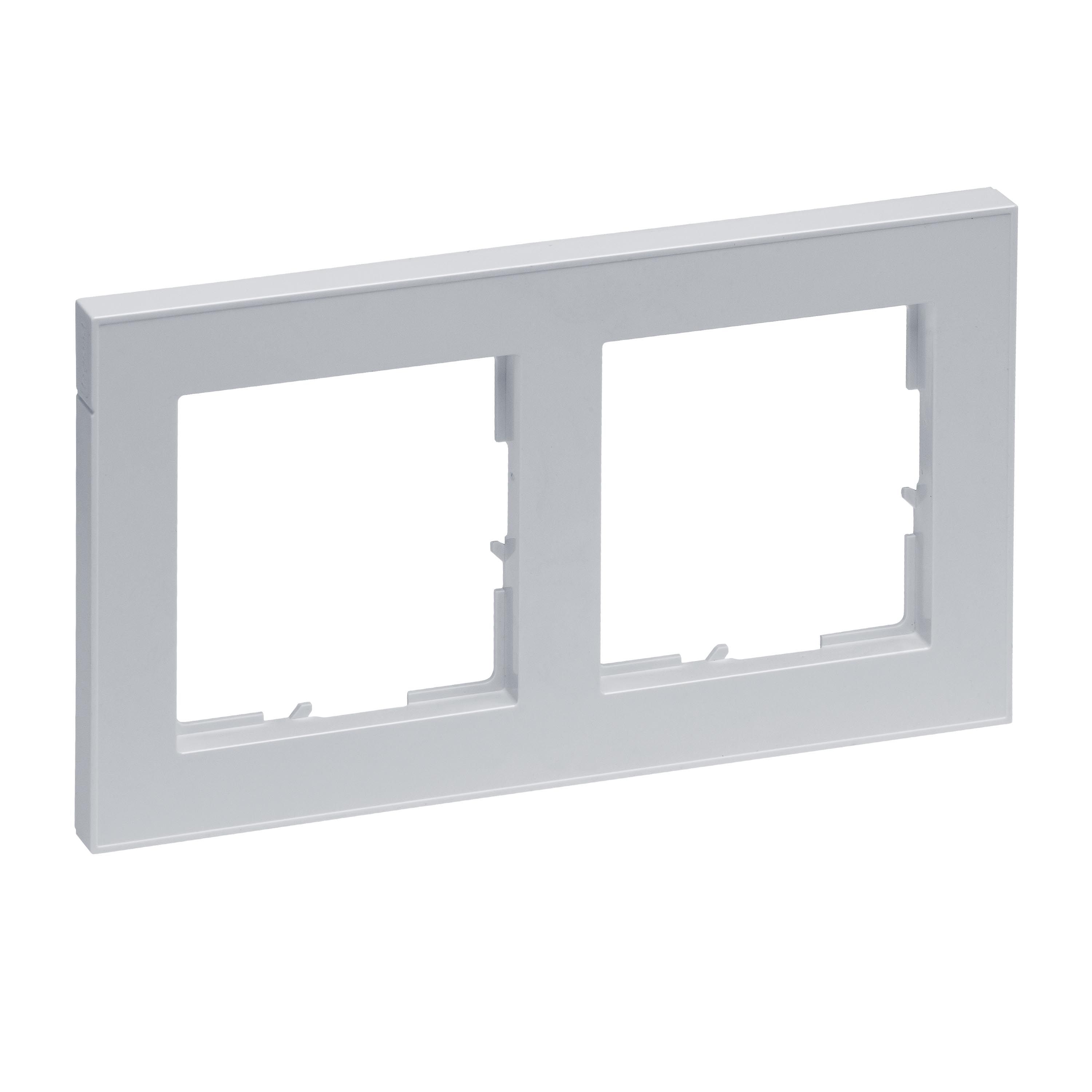 Legrand 765282 SEANO+ 2-fach Rahmen, aluminium lackiert