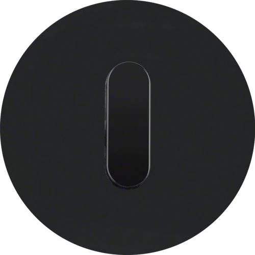Berker 1001204500 Abdeckplatte mit Knebel, R.Classic, schwarz glänzend