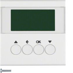 Berker 85741183 Jalousie-Schaltuhr mit Display, S.1/B.3/B.7, alu matt