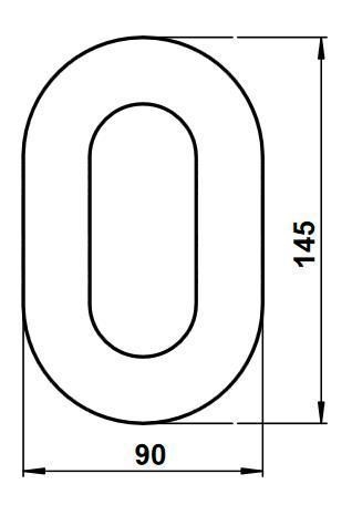 Albert 690920 Edelstahl-Hausnummer "0"