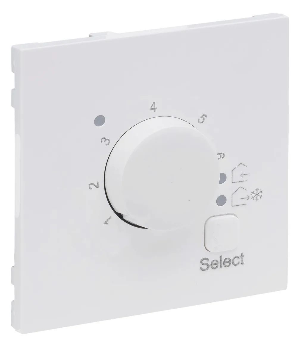 Legrand 765152 SEANO Abdeckung für elektronisches Fussbodenthermostat, Ultraweiß