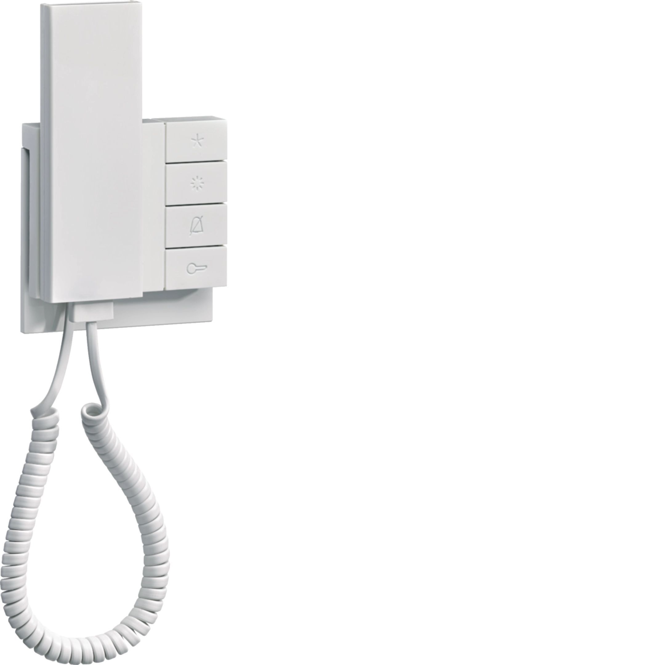 Elcom REK241Y Innenstation Audio mit Hörer, Aufputz, 2-Draht, polarweiss glänzend, FON