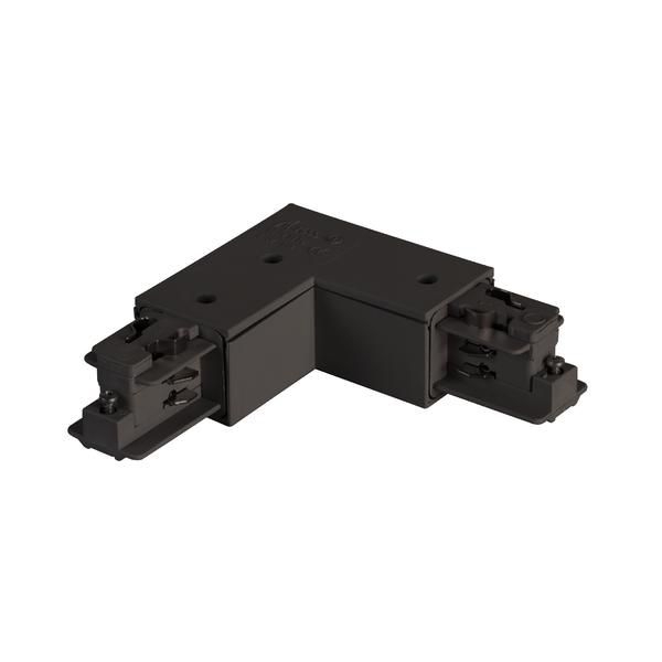 Brumberg 88127080 Eckverbinder 90° zu Stromschiene 88101-88104, Schutzleiter außen, schwarz