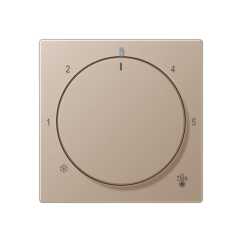 Jung A1749BFCH Abdeckung für Thermostat, Thermoplast lackiert, Serie A, champagner