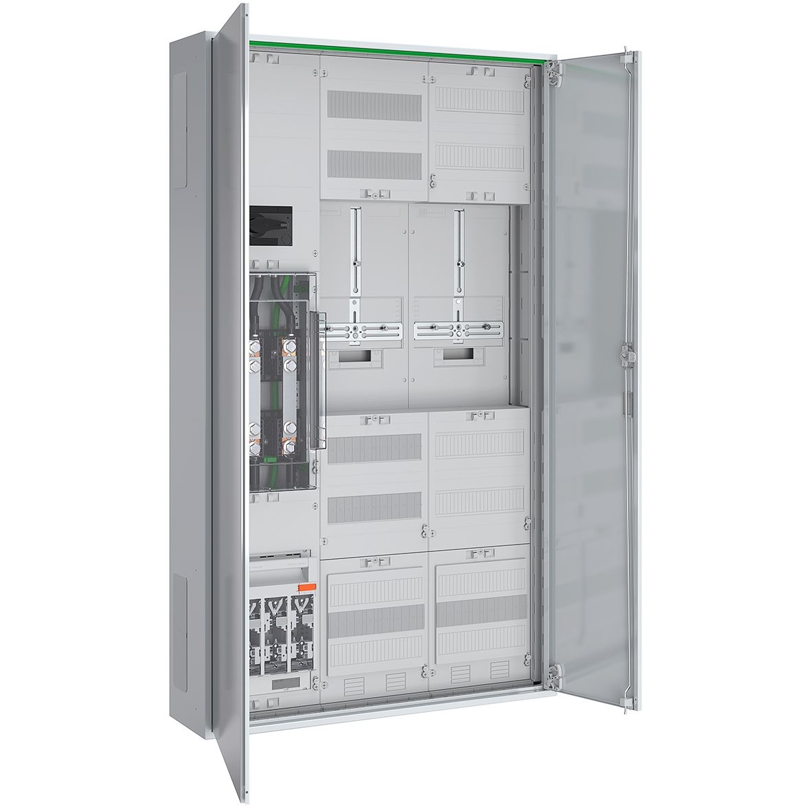 ABN ABNRS309X0002 Wandlerschrank 200A TAB FNN Standard, 5-polig, zu NH1, AB LA 250A, weiß