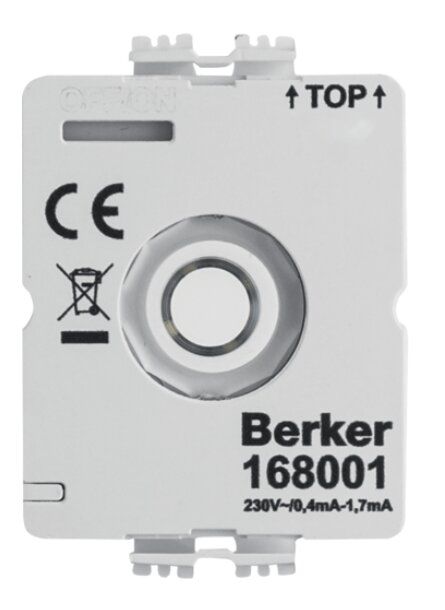 Berker 168001 LED-Modul Drehschalter, 230V, ohne Neutralleiter