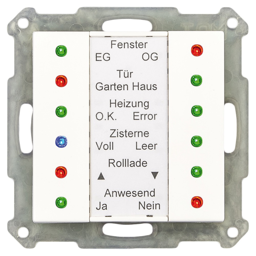 MDT SCN-LED55.01 LED-Anzeige 55mm, reinweiß matt