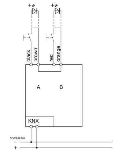 MDT BE-02001.02 Tasterinterface 2-fach UP, potentialfrei