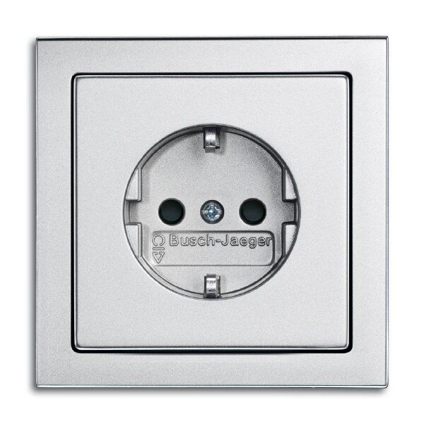 Busch-Jaeger 1721-183K Abdeckrahmen 1-fach, future linear, aluminium silber matt