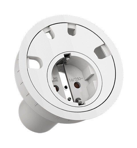 Bachmann 938.101 LOOP IN, 1x Schutzkontaktsteckdose, 4x Kabeldurchführung