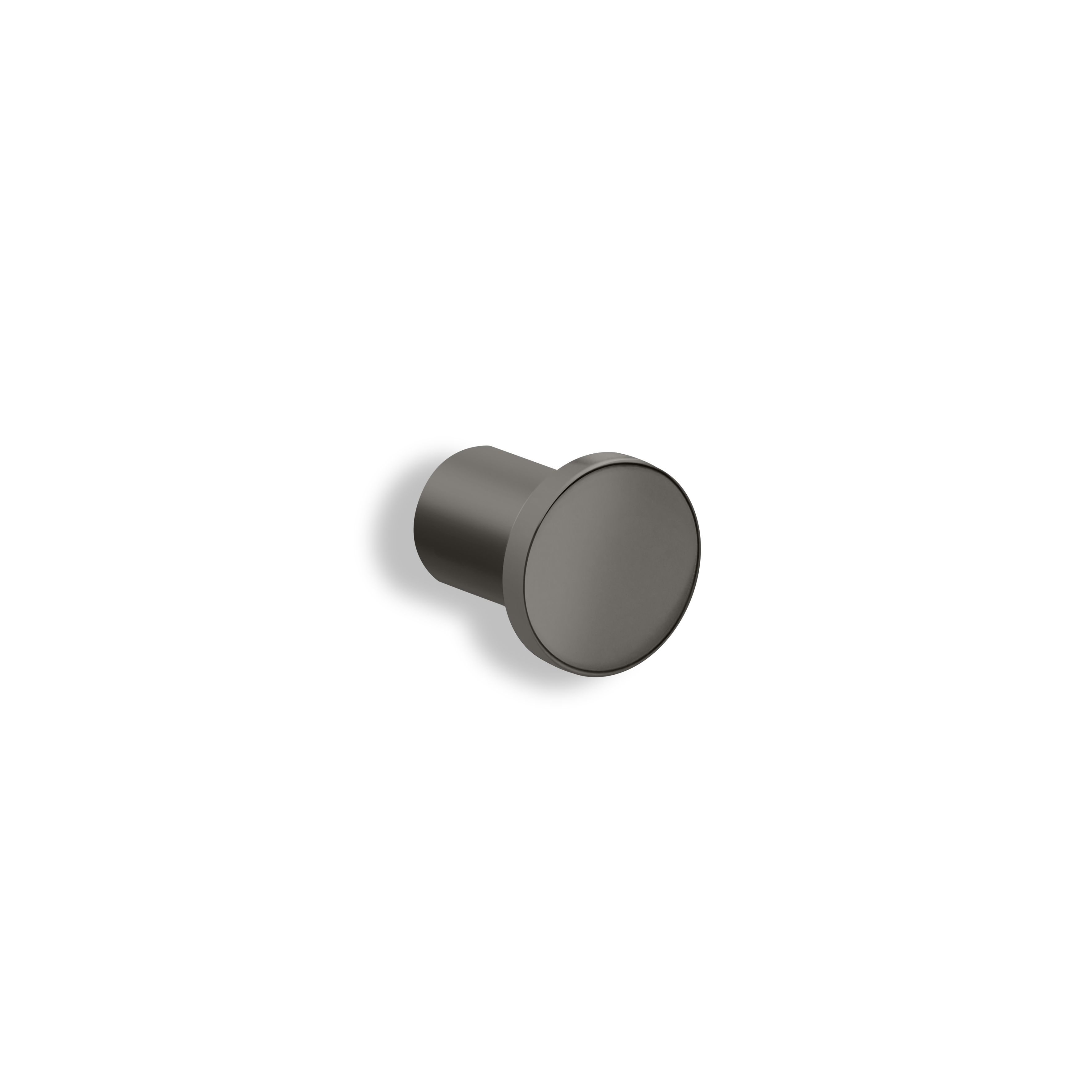qles CRM6050 Click-Stick Halter-M 25mm, für Merten D-Life, Nickelmetallic, Metall, runde Kappe