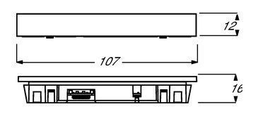 Busch-Jaeger 6349-860-101 Abschlussleiste unten mit Schriftzug, Busch-priOn