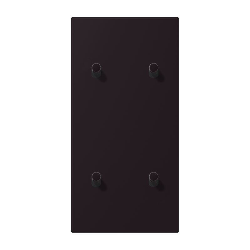 Jung LC12-25R0248 Abdeckung mit Kipphebel "Zylinder", 2 x 2 Kipphebel, senkrecht, noir d'ivoire