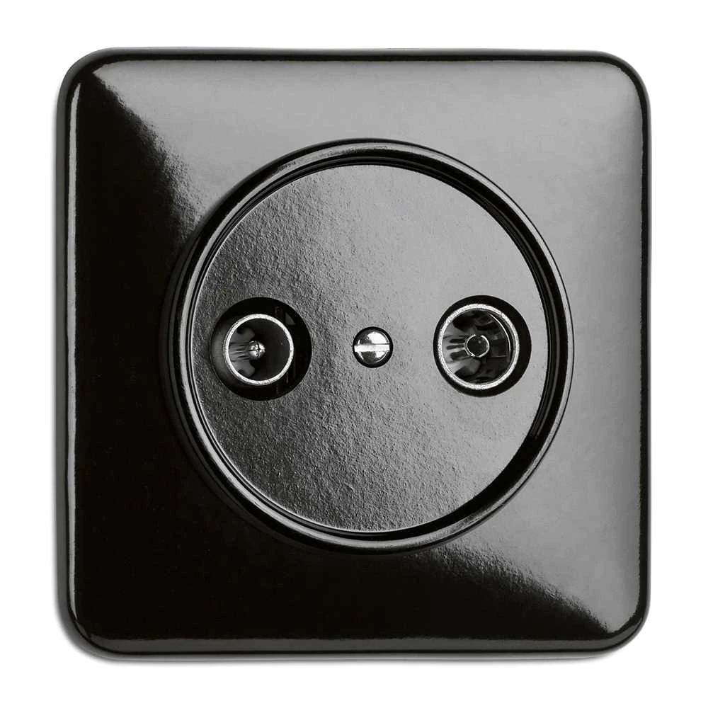 THPG 100723 Antennensteckdose Kabel Bakelit