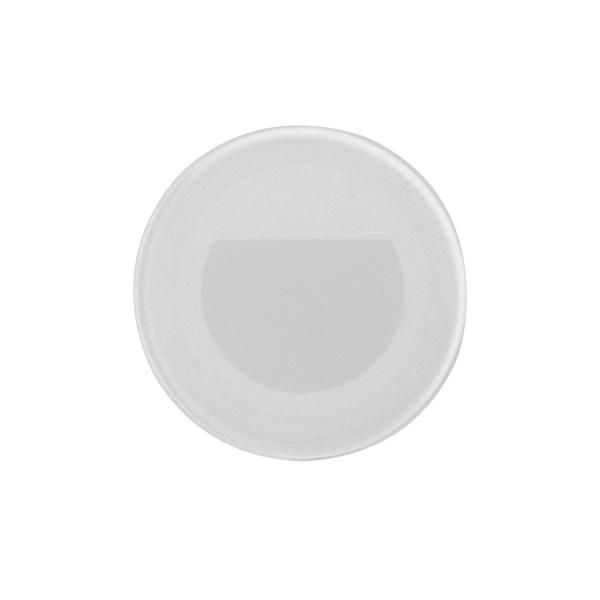 Brumberg 10158073 LED-Wandeinbauleuchte für Gerätedosen, rund, 230 V AC, 50 Hz, 1,5 W, 3000 K, weiß mit Dekoglas