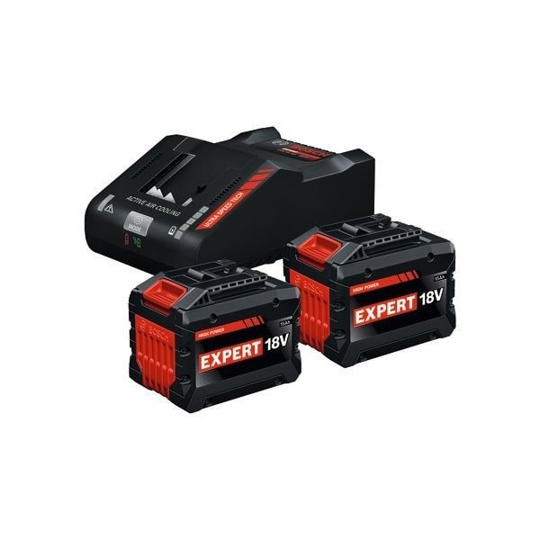 Bosch 1600A0373Z Akku-Starter-Set EXPERT, 2x Akku EXBA 18V-150  und Lagegerät EXAL 18V-160