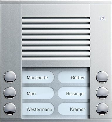 TCS PES06-EN/04 Außenstation Sprechanlage Aufputz für 6 WE