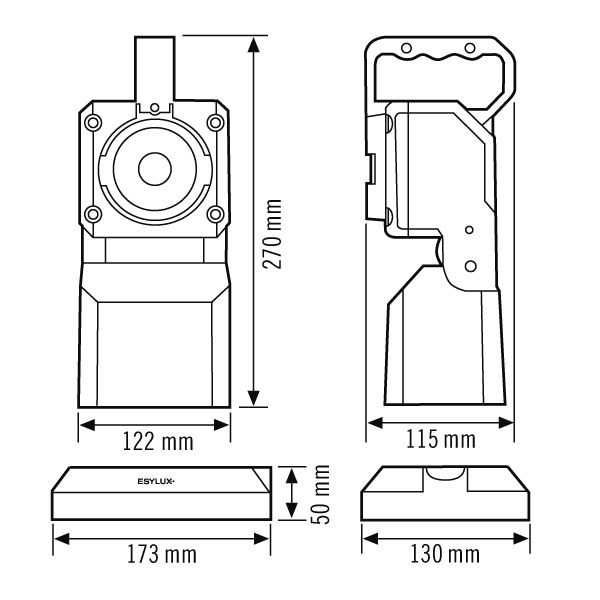 ESYLUX EN10050015 Handscheinwerfer SLP-2
