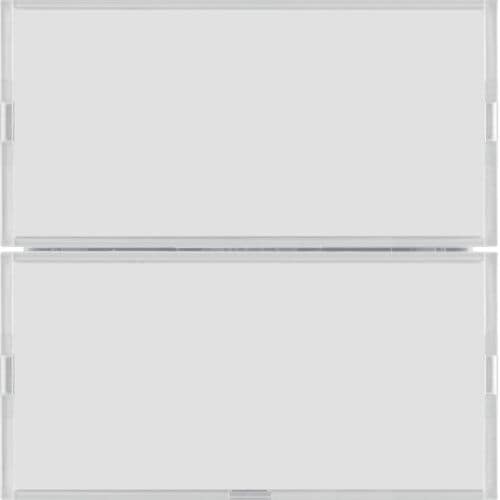 Berker 80162780 KNX Tastsensor 2-fach mit Beschriftungsfelder, RGB LED und internem Temperaturfühler, S.1/B.x, für weiß und polarweiß