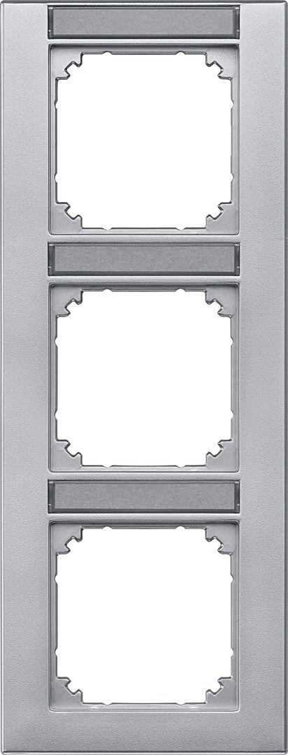 Merten 476360 M-PLAN-Rahmen, 3-fach beschriftbar, senkr.