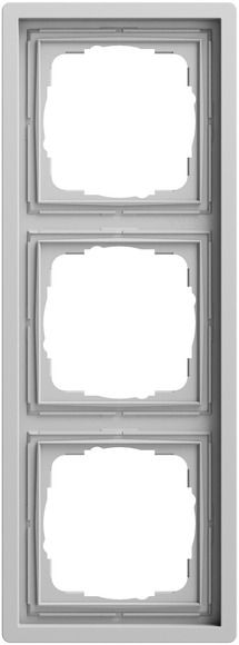 Gira 0213176 Abdeckrahmen 3-fach, Gira F100, grau matt (lackiert)
