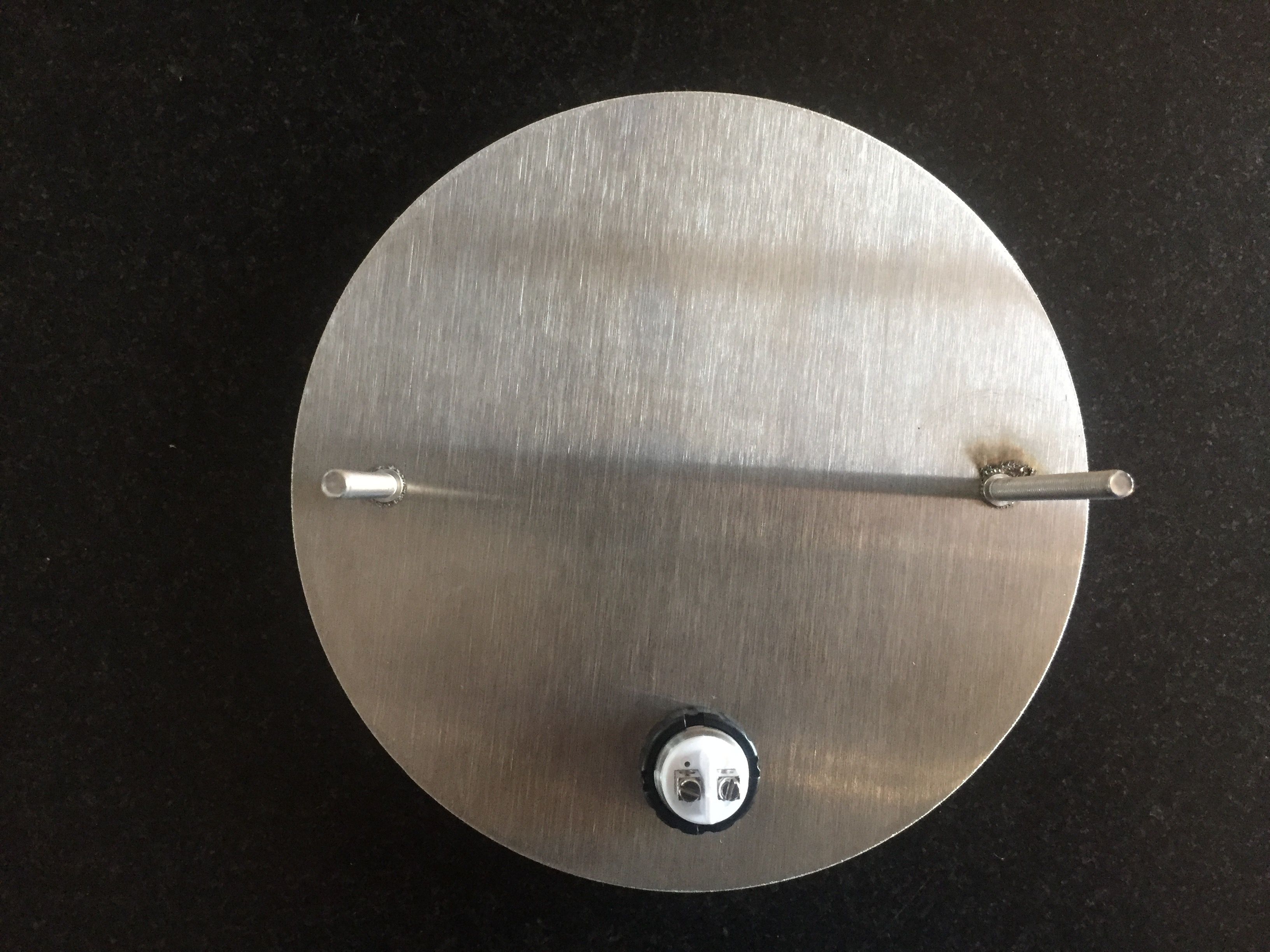 Albert 690946 Klingelplatte rund Edelstahl, Ø130mm, 2 Klingeltaster