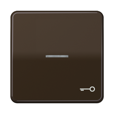 Jung CD590KO5TBR Wippe mit Lichtleiter, Symbol Tür, Duroplast, Serie CD, braun