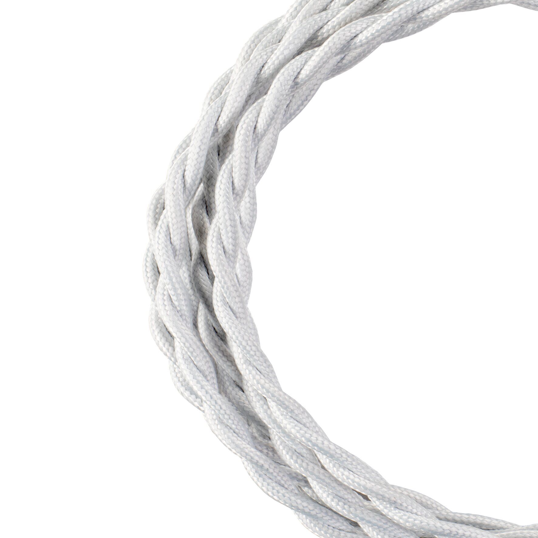 BAILEY 140309 Textilkabel 2x0,75mm², gedreht, Länge 3m, weiß