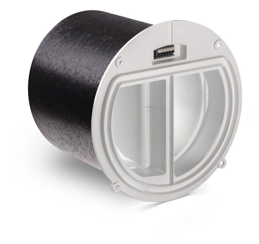 Lunos 040095 Klappenverschluss 9/KVEN-2 für Nexxt, elektrisch, 12V DC, Ø153mm, L=105mm