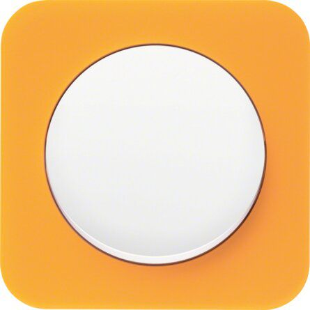 Berker 10122339 Rahmen 2-fach, R.1, Acryl orange transparent/polarweiß glänzend