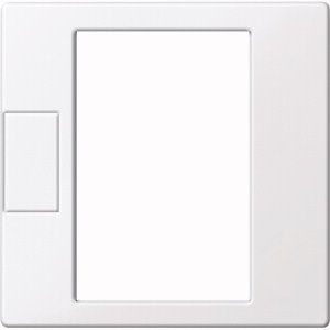 Merten MEG5775-0325 Zentralplatte für Universal Temperaturregler-Einsatz mit Touch-Display aktivweiß glänzend, System M