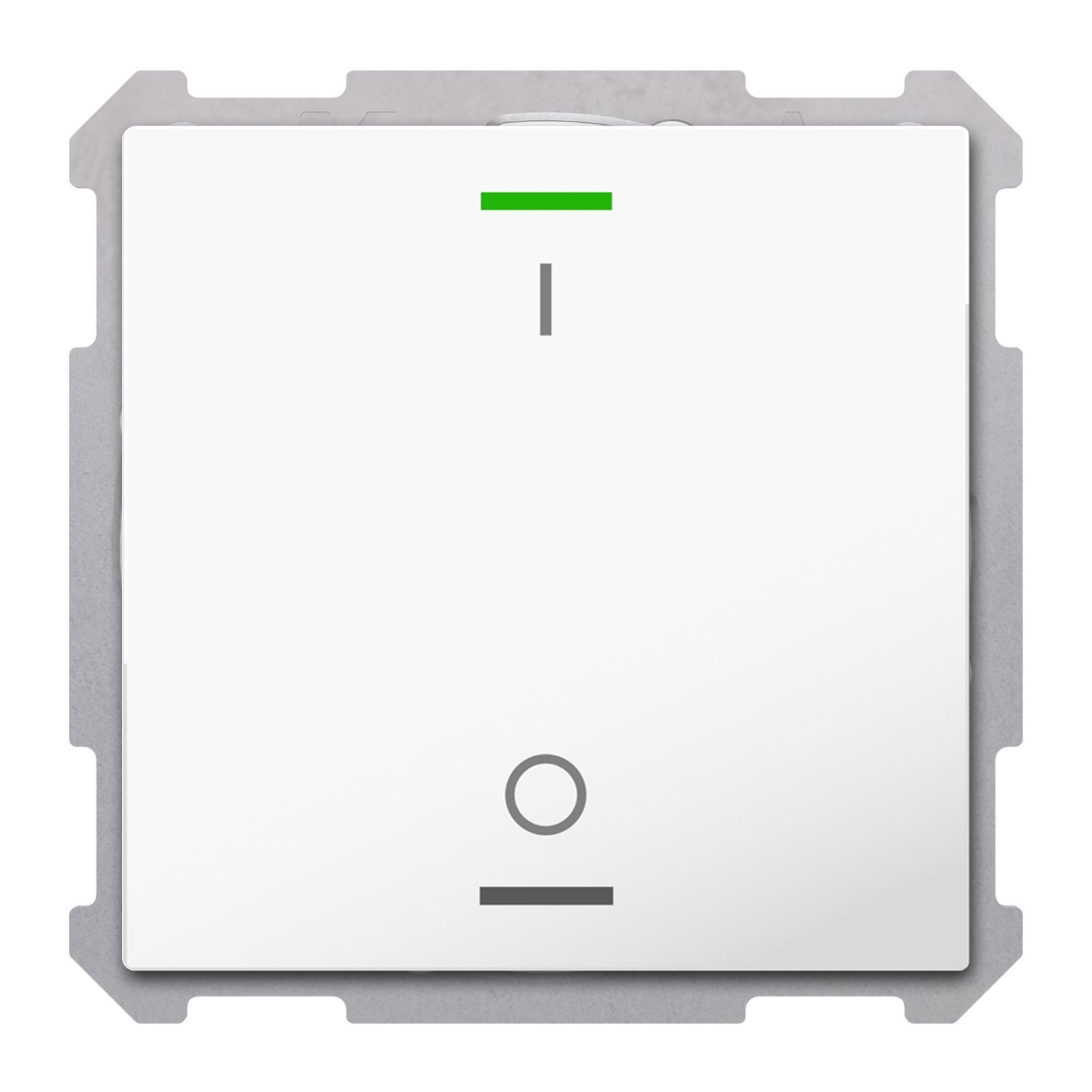 MDT TAL-6301B04.02S KNX Taster Light 63 1-fach, RGBW, Studioweiß glänzend, Schalten