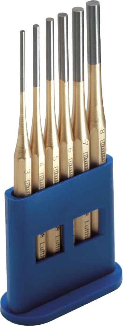 Cimco 13 0358 Splintentreiber-Satz, 6-teilig, Inhalt je 1 Stück 3-8mm Ø, Länge 150 mm