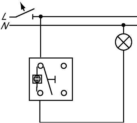 Busch-Jaeger 2601/6SKW-53 Kontrollschalter mit Glimmlampe, Aufputz IP44