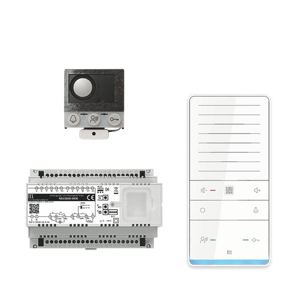 TCS PAIF010/006 1 Einbau-Türlautsprecher ASI12000, 1 Feisprecher TASTA PRO Audio Plus 1 WE