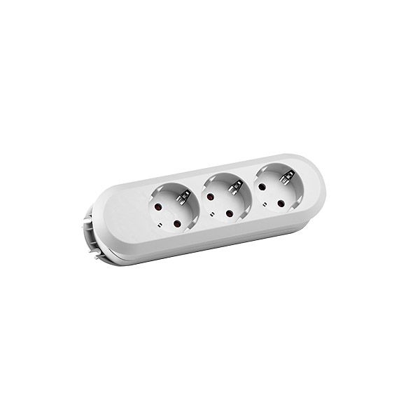 Bachmann 385.270 Tischsteckdose SMART 3x CEE7/3 ohne Zuleitung