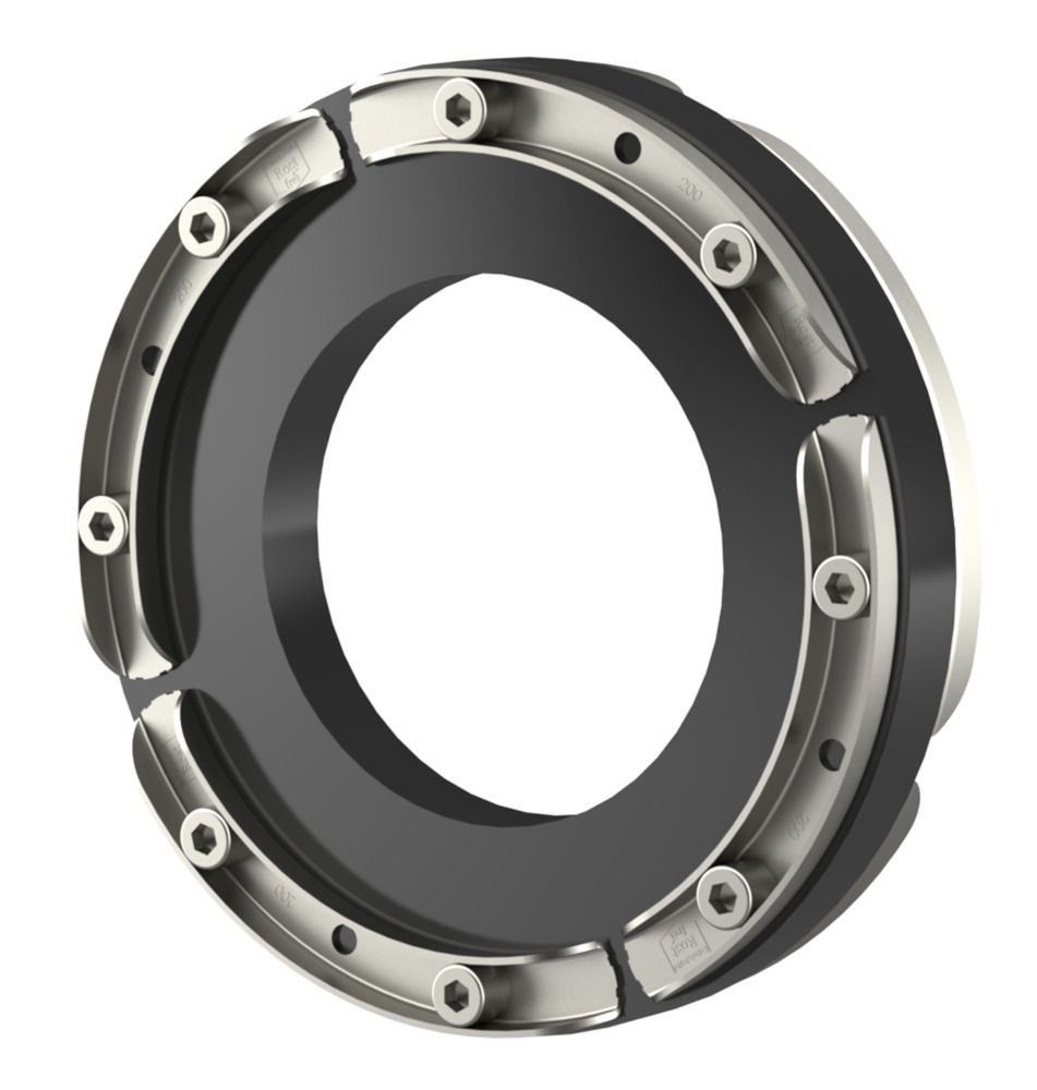 Hauff 1650310032 Standard-Ringraumdichtung mit U-Profil-Pressplatten für Rohre HSD100 1x32 b20 A2/EPDM55
