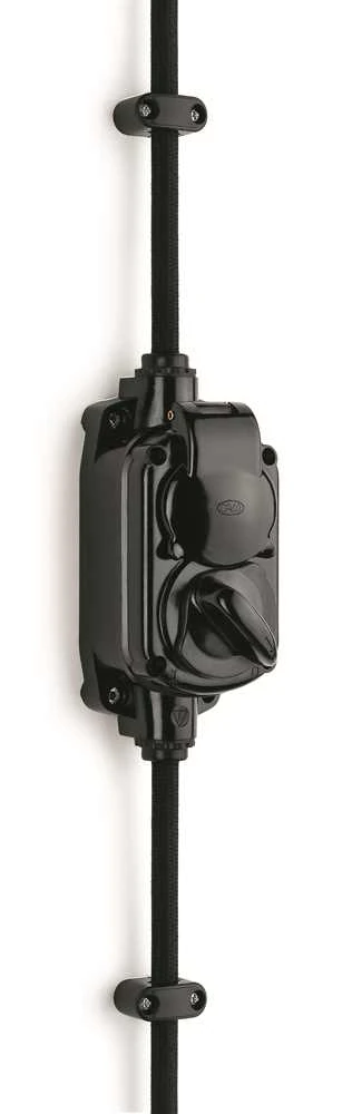 THPG 100295 Garagensteckdose Aufputz Bakelit