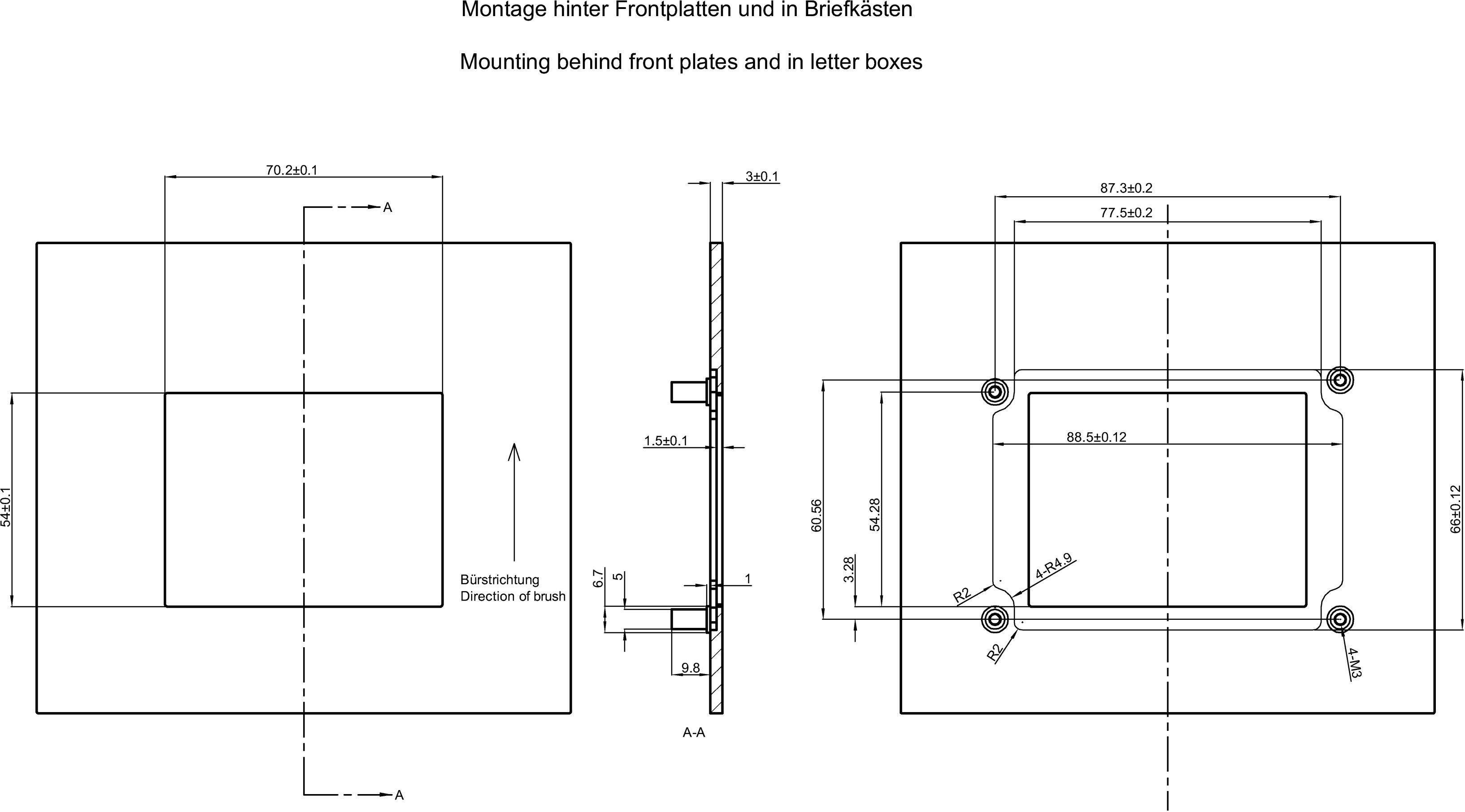 Busch-Jaeger 83170-664-101 Einbau-Fingerprintmodul für Zutrittskontrolle