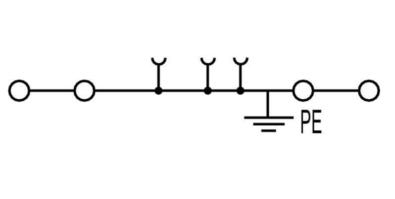 Weidmüller A4C4PE Schutzleiter-Reihenklemme 4mm² A-Reihe