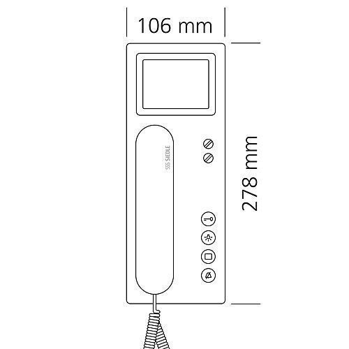 Siedle BTSV 850-03 E/S Video-Haustelefon Standard, Edelstahl/sw
