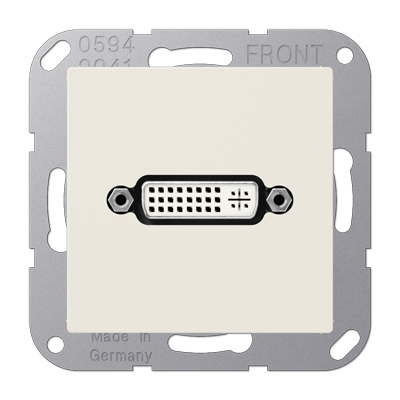 Jung MAA1193 DVI, MultimediaAnschlussystem DVI, Serie AS, weiß
