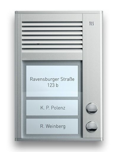 TCS PSC2220-0000 Sprechanlagen-Set Aufputz für 2 WE