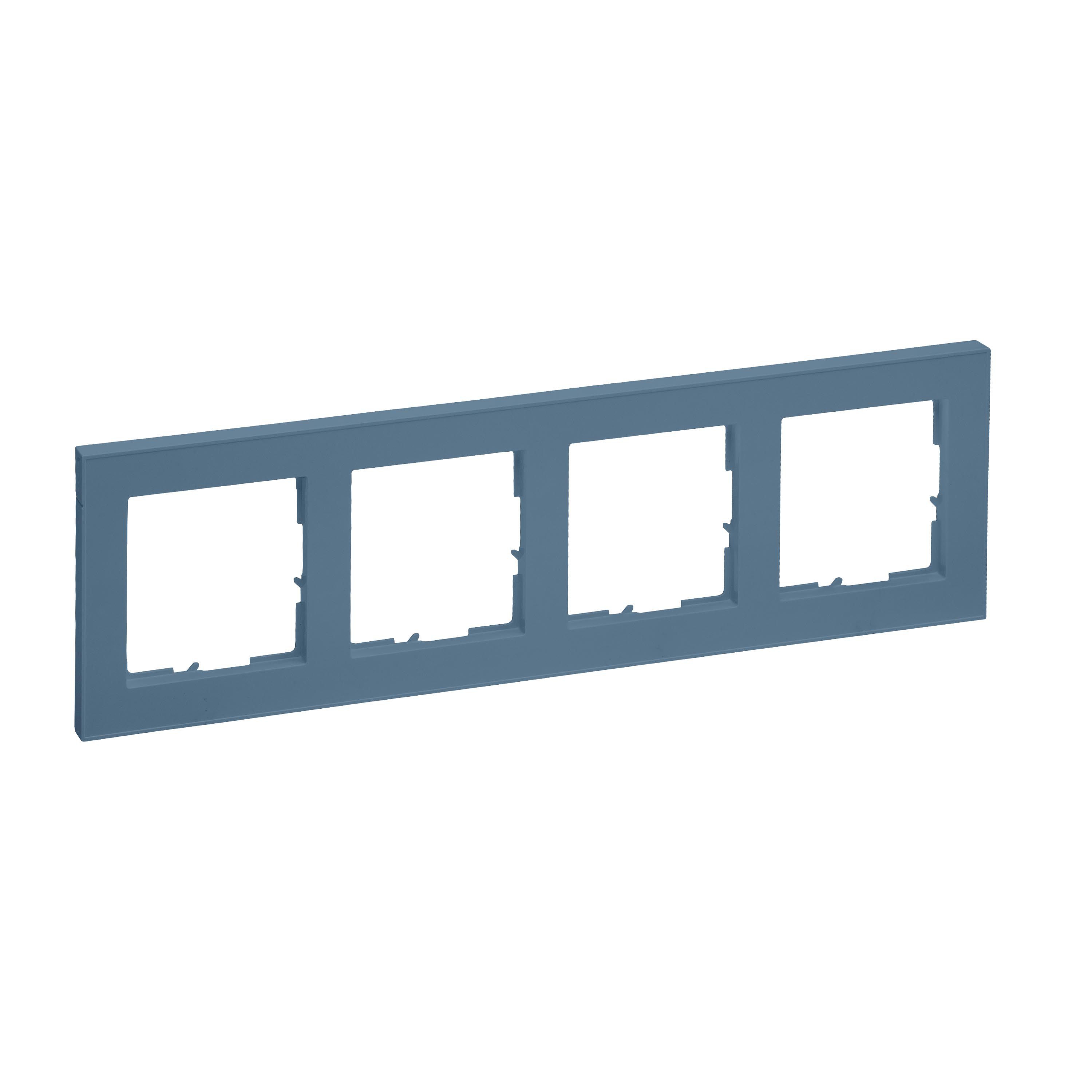 Legrand 765584 SEANO+ 4-fach Rahmen, petrol