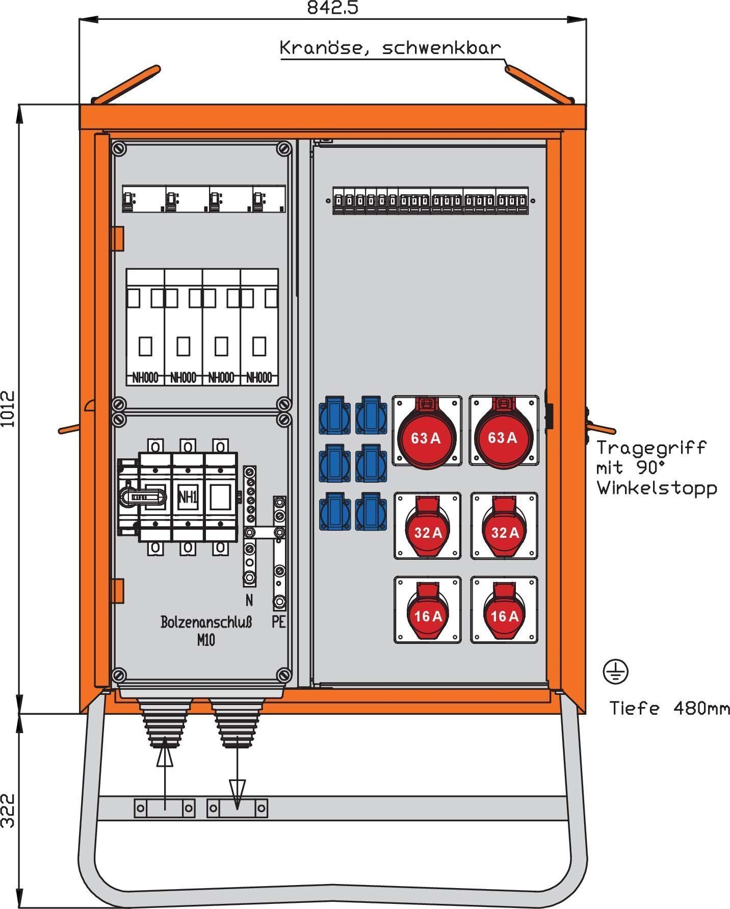 Walther Electric WV0533R1 Verteilerschrank 138kVA