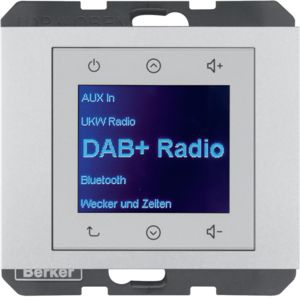 Berker 30847003 Radio Touch UP DAB+, Bluetooth, K.x, alu matt